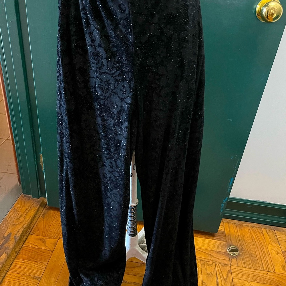 Black Lace Pants Veronique Young size 12
